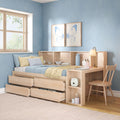 Jack Twin Captain’s Bed With Bookcase & Desk