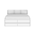 Jack Full Captain’s Bed With Bookcase
