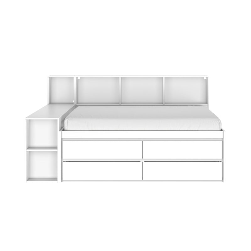 Jack Full Captain’s Bed With Bookcase & Desk