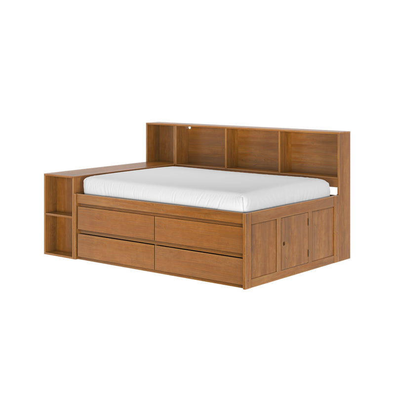 Jack Full Captain’s Bed With Bookcase & Desk