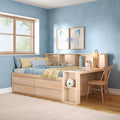 Jack Full Captain’s Bed With Bookcase & Desk