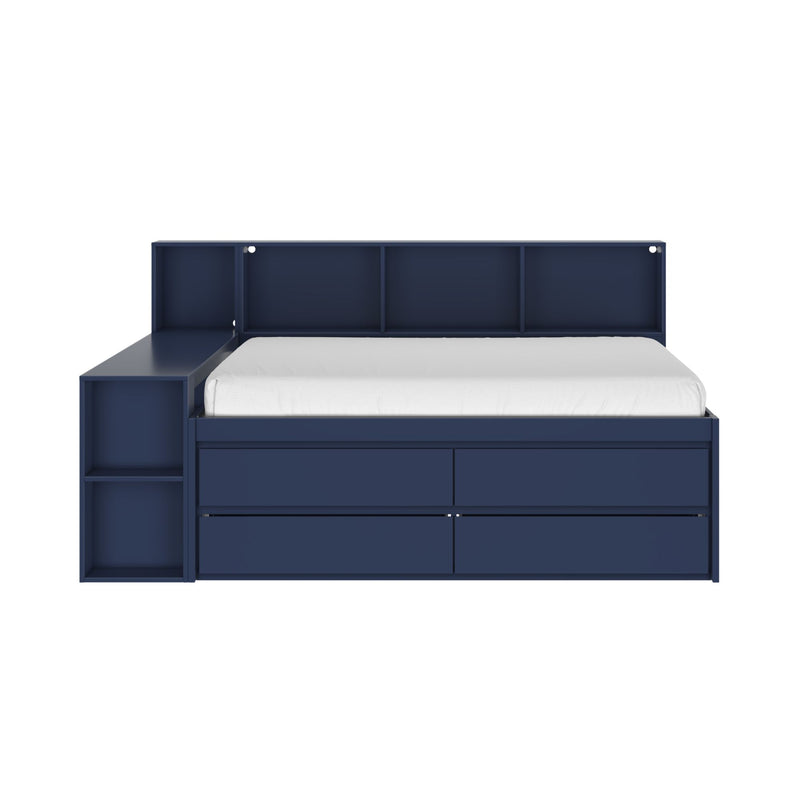 Jack Full Captain’s Bed With Bookcase & Desk