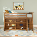 Twin Low Loft Bed With Bookcases