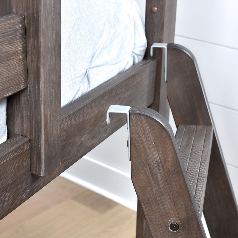 Twin Over Twin Low Bunk Bed With Curtain