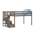Twin Low Loft Bed With Stairs
