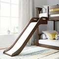 Twin Over Twin Low Bunk Bed With Slide