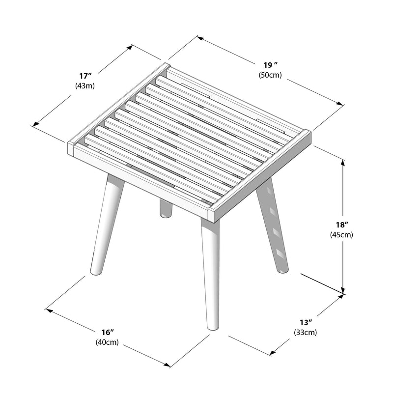 Solid Wood Small Bench