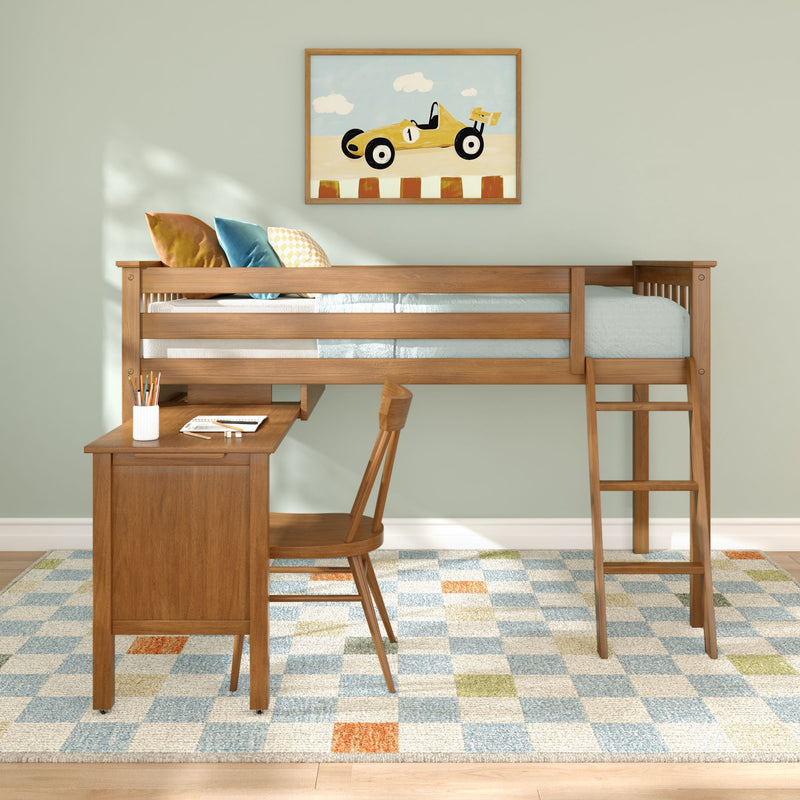 Twin Low Loft Bed With Desk