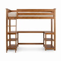 Twin Loft Bed With Wraparound Desk & Shelves