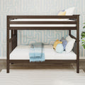 Twin Over Twin Bunk Bed With Ladder on End