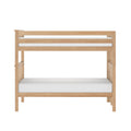 Twin Over Twin Bunk Bed With Ladder on End