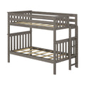 Twin Over Twin Bunk Bed With Ladder on End