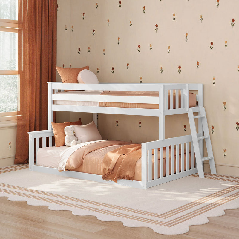 Twin Over Full Low Bunk Bed
