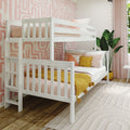 Twin Over Full Bunk Bed With Ladder on End