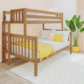 Twin Over Full Bunk Bed With Ladder on End