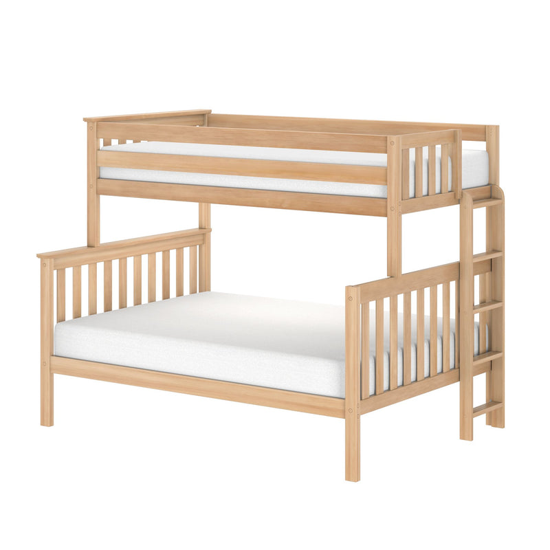 Twin Over Full Bunk Bed With Ladder on End