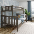 Twin Over Full Bunk Bed With Ladder on End