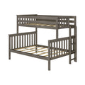 Twin Over Full Bunk Bed With Ladder on End