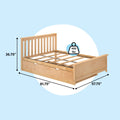 Full Slatted Bed With Trundle