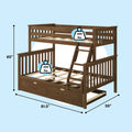 Twin Over Full Bunk Bed With Trundle