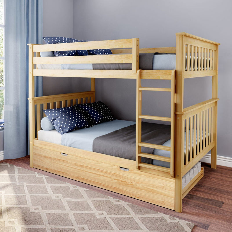 Full Over Full Bunk Bed With Trundle