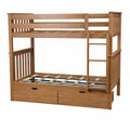 Twin Over Twin Bunk Bed With Storage Drawers