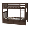 Twin Over Twin Bunk Bed With Storage Drawers