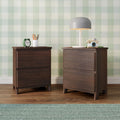 Modern Farmhouse 2-Drawer Nightstand (Set of 2)