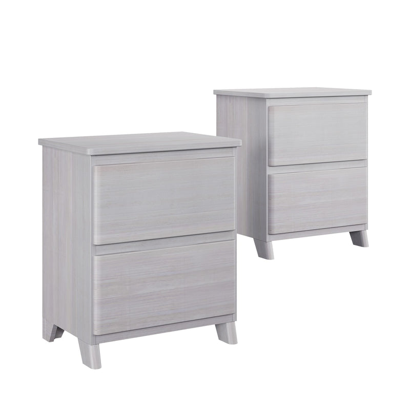 Modern Farmhouse 2-Drawer Nightstand (Set of 2)
