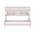 Modern Farmhouse Twin Over Full Bunk Bed With Bookshelf