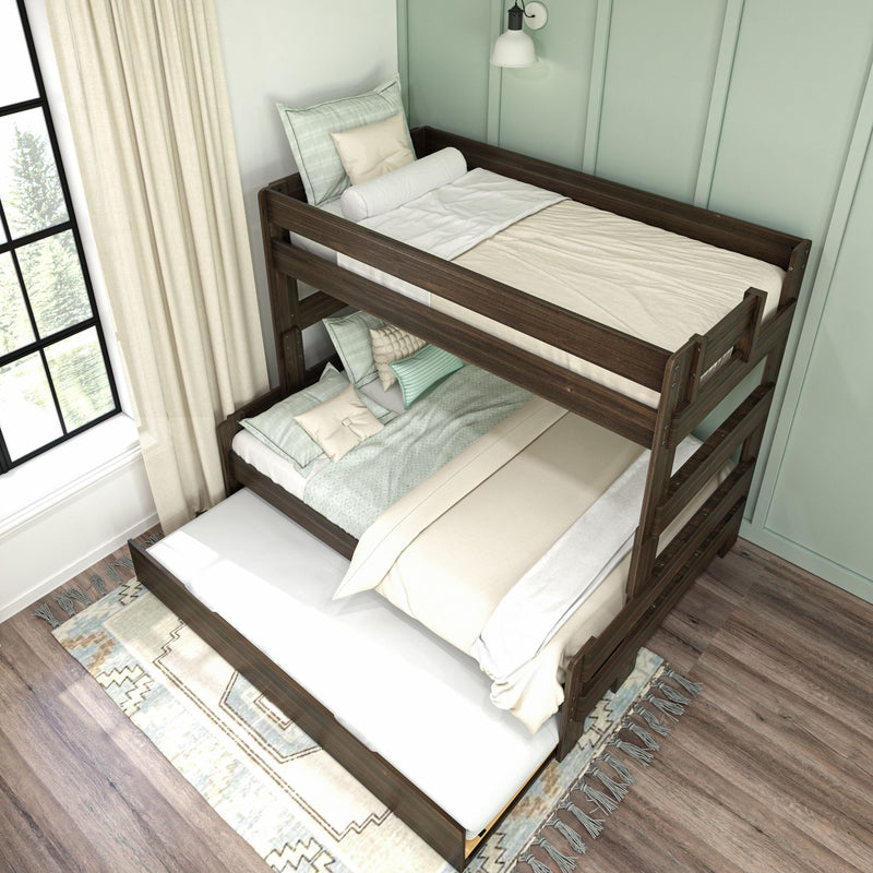 Modern Farmhouse Twin Over Full Bunk Bed With Trundle
