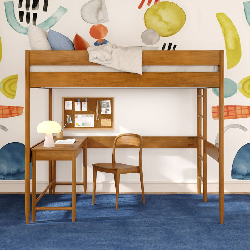 Hudson Full Loft Bed With Desk