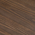 Dark brown stained wood grain texture background with diagonal plank lines, ideal for rustic interior design, furniture, and flooring.