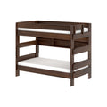 Modern Farmhouse Twin Over Twin Bunk Bed With Bookcase