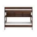 Modern Farmhouse Twin Over Twin Bunk Bed With Bookcase