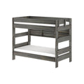 Modern Farmhouse Twin Over Twin Bunk Bed With Bookcase