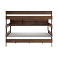 Modern Farmhouse Queen Over Queen Bunk Bed With Bookcase