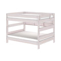 Modern Farmhouse Queen Over Queen Bunk Bed With Bookcase
