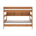 Modern Farmhouse Queen Over Queen Bunk Bed With Bookcase