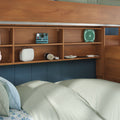Modern Farmhouse Twin Over Twin Bunk Bed With Stairs & Bookcase