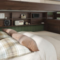 Modern Farmhouse Twin Over Full Bunk Bed With Stairs & Bookcase