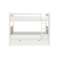 Scandinavian Twin Over Twin Bunk Bed With Storage Drawers