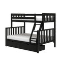 Scandinavian Twin Over Full Bunk Bed With Storage Drawers
