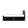 Scandinavian Twin Bed with Underbed Storage Drawers