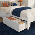 Scandinavian Twin Bed with Underbed Storage Drawers