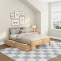 Scandinavian Full Bed with Underbed Storage Drawers