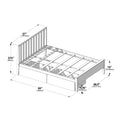 Scandinavian Full Bed with Underbed Storage Drawers