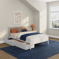 Scandinavian Full Bed with Underbed Storage Drawers