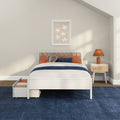 Scandinavian Full Bed with Underbed Storage Drawers