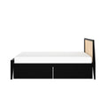 Scandinavian Full Bed with Underbed Storage Drawers
